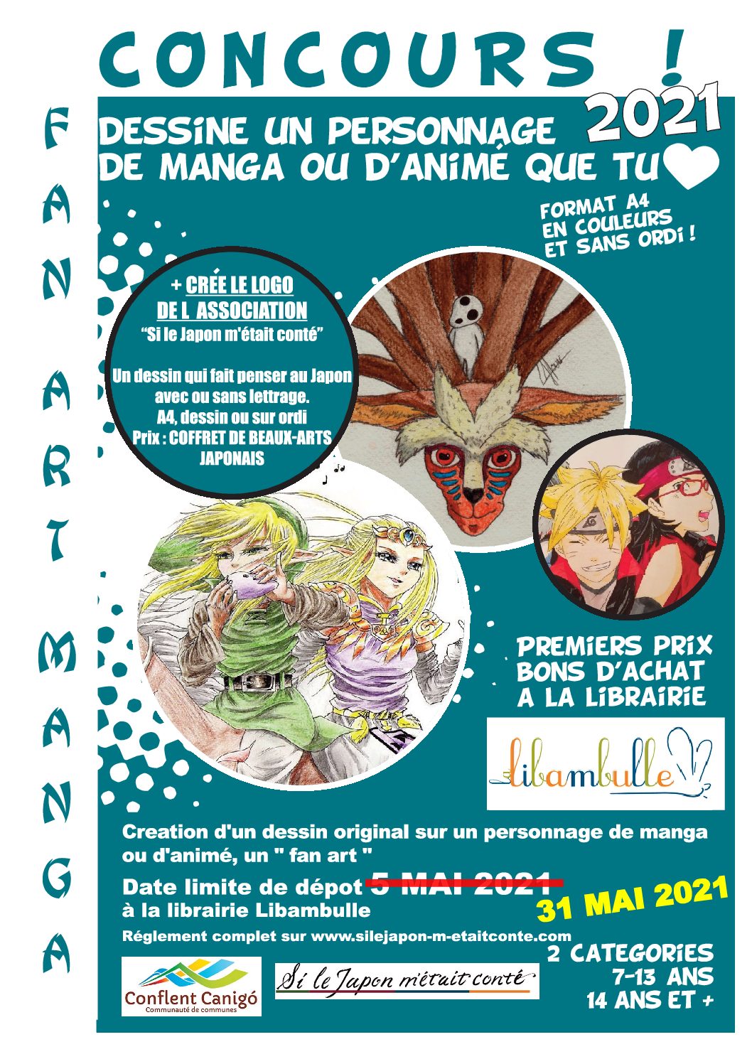 Concours de dessin manga fan art 2021 et du logo pour Si le